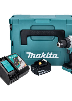 Makita DHP 486 RM1J Akku Schlagbohrschrauber 18 V 130 Nm Brushless + 1x Akku 4,0 Ah + Ladegerät + Makpac