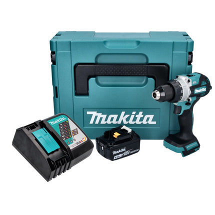 Taladro de percusión sin cable Makita DHP 486 RM1J 18 V 130 Nm sin escobillas + 1x batería recargable 4,0 Ah + cargador + Makpac