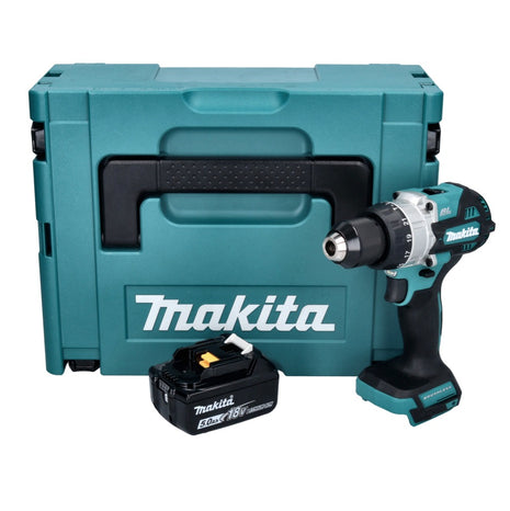 Makita DHP 486 T1J akumulatorowa wiertarko-wkrętarka udarowa 18 V 130 Nm bezszczotkowa + 1x akumulator 5,0 Ah + Makpac - bez ładowarki