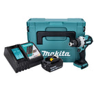 Makita DHP 486 RG1J perceuse à percussion sans fil 18 V 130 Nm sans balai + 1x batterie 6,0 Ah + chargeur + Makpac