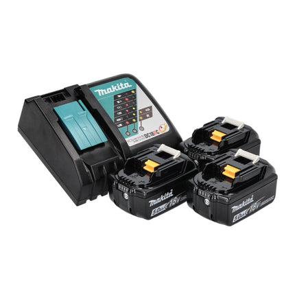 Makita DDF 484 RT3J Perceuse-visseuse sans fil 18 V 54 Nm Brushless + 3x batterie 5,0 Ah + chargeur + Makpac