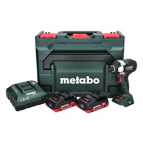 Metabo SSD 18 LT 200 BL Atornillador de impacto a batería 18 V 200 Nm 1/4" sin escobillas + 2x batería 4,0 Ah + cargador + metaBOX