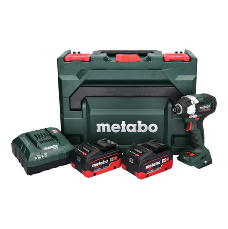 Metabo SSD 18 LT 200 BL Atornillador de impacto a batería 18 V 200 Nm 1/4" sin escobillas + 2x batería 5,5 Ah + cargador + metaBOX