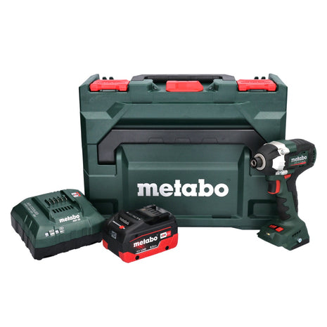 Metabo SSD 18 LT 200 BL Atornillador de impacto a batería 18 V 200 Nm 1/4" sin escobillas + 1x batería 8,0 Ah + cargador + metaBOX