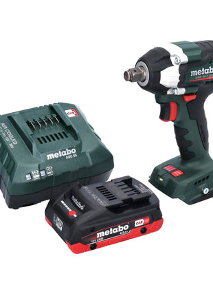 Visseuse à chocs sans fil Metabo SSW 18 LT 300 BL 18 V 300 Nm 1/2" sans balai + 1x batterie 4,0 Ah + chargeur