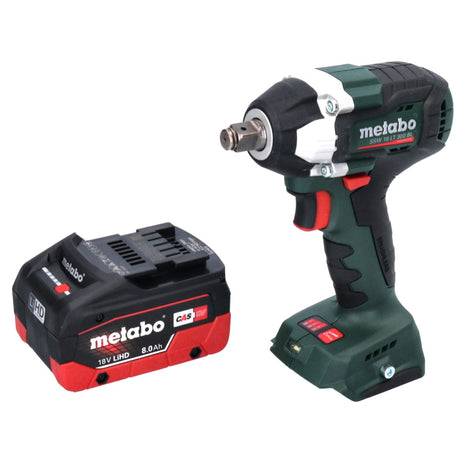 Visseuse à chocs sans fil Metabo SSW 18 LT 300 BL 18 V 300 Nm 1/2" sans balais + 1x batterie 8,0 Ah - sans chargeur