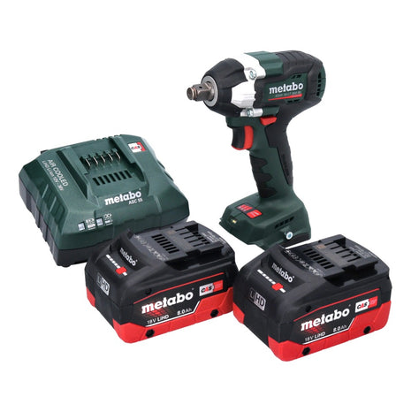 Metabo SSW 18 LT 300 BL Akku Schlagschrauber 18 V 300 Nm 1/2" Brushless + 2x Akku 8,0 Ah + Ladegerät