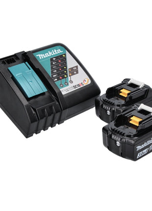 Aspirador de batería Makita DCL 501 RF 18 V sin escobillas + 2x baterías 3,0 Ah + cargador + accesorios