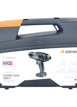 Steinel mobile heat MH 5 Akku Heißluftgebläse 18 V 50 - 500 °C CAS + 2x Akku 8,0 Ah + Ladegerät + Koffer