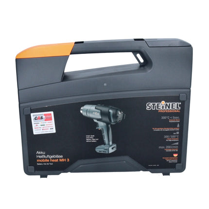 Steinel mobile heat MH 3 Akku Heißluftgebläse 18 V 300 / 500 °C CAS + 2x Akku 8,0 Ah + Ladegerät + Koffer - Toolbrothers