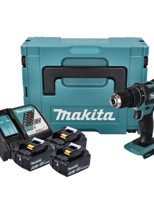 Makita DHP 482 RF3J Akku Schlagbohrschrauber 18 V 62 Nm + 3x Akku 3,0 Ah + Ladegerät + Makpac - Toolbrothers