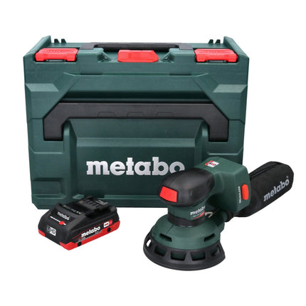 Metabo SXA 18 LTX 125 BL Levigatrice eccentrica a batteria 18 V 125 mm Brushless + 1x batteria 4,0 Ah + metaBOX - senza caricabatterie