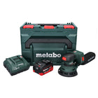 Lijadora excéntrica a batería Metabo SXA 18 LTX 125 BL 18 V 125 mm sin escobillas + 1x batería 5,5 Ah + cargador + metaBOX