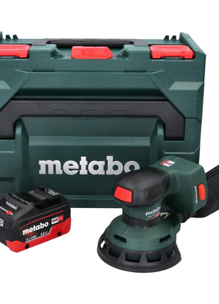 Lijadora excéntrica a batería Metabo SXA 18 LTX 125 BL 18 V 125 mm sin escobillas + 1x batería 8,0 Ah + metaBOX - sin cargador