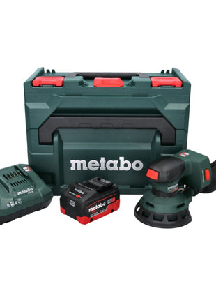 Metabo SXA 18 LTX 125 BL Akku Exzenterschleifer 18 V 125 mm Brushless + 1x Akku 8,0 Ah + Ladegerät + metaBOX