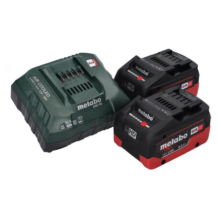 Metabo SXA 18 LTX 125 BL cordless random orbital sander 18 V 125 mm brushless + 2x rechargeable battery 8.0 Ah + charger + metaBOX