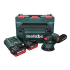 Metabo SXA 18 LTX 125 BL cordless random orbital sander 18 V 125 mm brushless + 2x rechargeable battery 8.0 Ah + charger + metaBOX