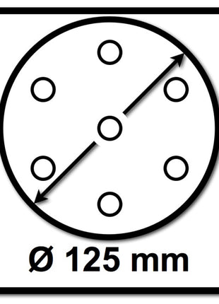 Makita Schleifpapier Klett 125 mm K 320 50 Stk. ( P-43692 ) für DBO BO DCW DWE GEX PEX SXE BOS - Toolbrothers