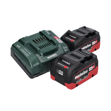 Metabo AS 18 L PC Compact Akku Sauger 18 V 6 l IPX4 Staubklasse L Nass und Trocken + 2x Akku 8,0 Ah + Ladegerät
