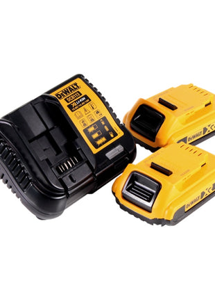 Lámpara de batería DeWalt DCL 045 D2, luz LED para coche, 12 / 18 V, 1700 lm, soporte giratorio de 0-360 grados + 2 baterías de 2,0 Ah + cargador