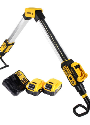 DeWalt DCL 045 P2 Akku Lampe LED KFZ Leuchte 12 / 18 V 1700 lm 0-360 Grad drehbare Halterung + 2x Akku 5,0 Ah + Ladegerät