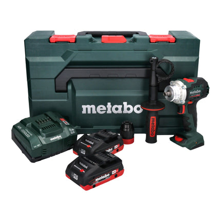 Metabo BS 18 LTX BL Q I Akumulatorowa wiertarko-wkrętarka 18 V 130 Nm bezszczotkowa + 2x akumulator 4,0 Ah + ładowarka + metaBOX
