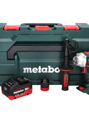 Metabo taladro atornillador a batería BS 18 LTX BL QI 18 V 130 Nm sin escobillas + 1x batería 5,5 Ah + metaBOX - sin cargador