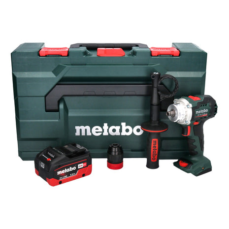 Metabo BS 18 LTX BL Q I Akumulatorowa wiertarko-wkrętarka 18 V 130 Nm bezszczotkowa + 1x akumulator 5,5 Ah + metaBOX - bez ładowarki