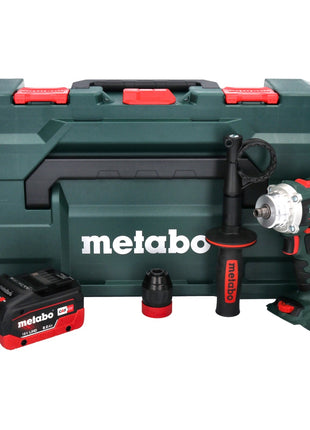 Metabo BS 18 LTX BL QI taladro atornillador a batería 18 V 130 Nm sin escobillas + 1x batería 8,0 Ah + metaBOX - sin cargador