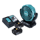 Makita DCF 102 RT Akku Ventilator Lüfter 18 V 18 cm + 2x Akku 5,0 Ah + Ladegerät - Toolbrothers