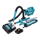 Aspirador de batería Makita DCL 184 RA1 18 V 54 mbar 0,5 l + 1x batería 2,0 Ah + cargador