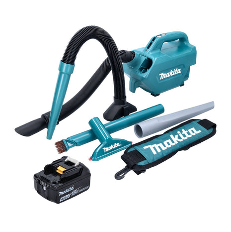 Makita DCL 184 M1 Akku Staubsauger 18 V 54 mbar 0,5 l + 1x Akku 4,0 Ah - ohne Ladegerät - Toolbrothers