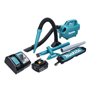 Makita DCL 184 RG1 Akku Staubsauger 18 V 54 mbar 0,5 l + 1x Akku 6,0 Ah + Ladegerät