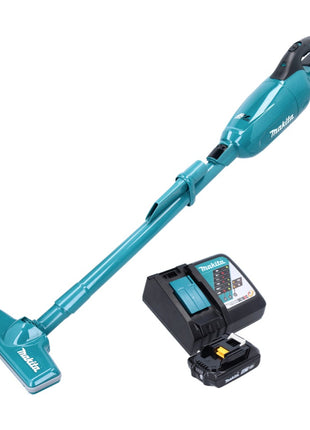 Aspirador de batería Makita DCL 280 FRA1 18 V sin escobillas + 1x batería 2,0 Ah + cargador