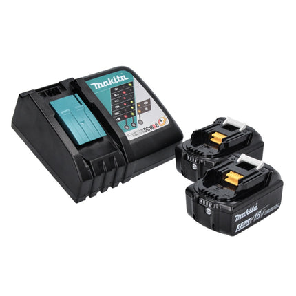 Aspiradora sin cable Makita DCL 280 FRF 18 V sin escobillas + 2x batería recargable 3,0 Ah + cargador