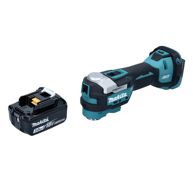 Makita DTM 52 F1 Akku Multifunktionswerkzeug 18 V Starlock Max Brushless + 1x Akku 3,0 Ah - ohne Ladegerät - Toolbrothers