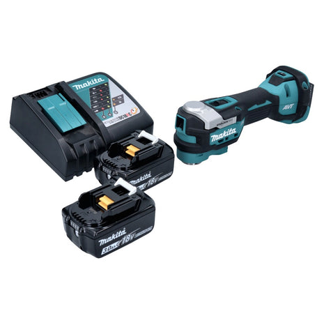 Makita DTM 52 RF Akku Multifunktionswerkzeug 18 V Starlock Max Brushless + 2x Akku 3,0 Ah + Ladegerät - Toolbrothers