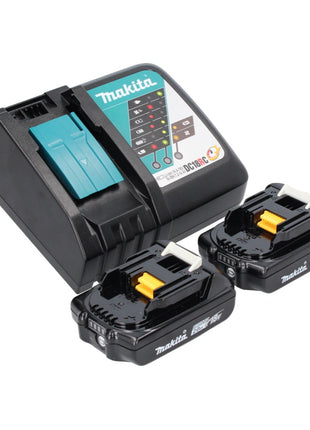 Herramienta multifuncional a batería Makita DTM 52 RAJ 18 V Starlock Max Brushless + 2x batería 2.0 Ah + cargador + Makpac