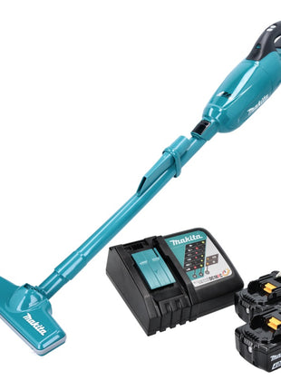 Makita DCL 281 FRM Akku Staubsauger 18 V Brushless + 2x Akku 4,0 Ah + Ladegerät - Toolbrothers