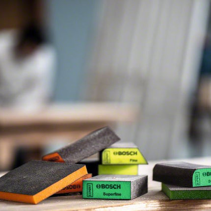 Bosch Expert S470 Set d'éponges abrasive 69 x 97 x 26 mm Moyen / Fin / Superfin 3 pcs. ( 2608901174 )