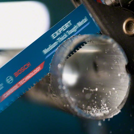 Bosch EXPERT Hoja de sierra de sable para metal duro de grosor medio S 1155 HHM 225 mm 10 piezas ( 2608900376 ) Tecnología de metal duro