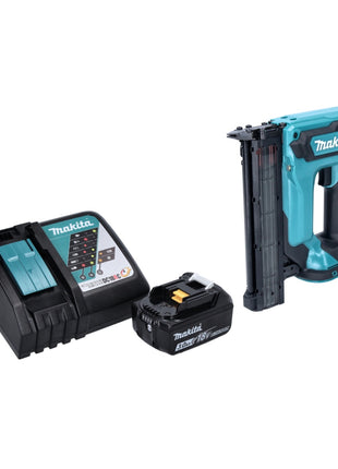 Makita DFN 350 RF1 cloueuse à tête d'emballage avec batterie 18 V 15 - 35 mm + 1x batterie 3,0 Ah + chargeur