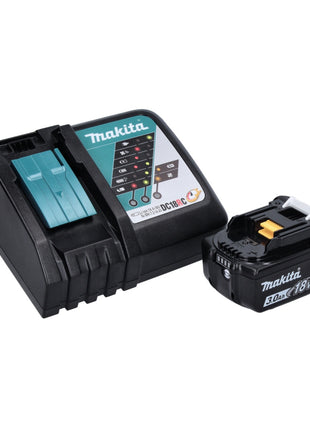 Makita DFN 350 RF1 cloueuse à tête d'emballage avec batterie 18 V 15 - 35 mm + 1x batterie 3,0 Ah + chargeur