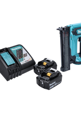 Makita DFN 350 RF Akku Stauchkopfnagler 18 V 15 - 35 mm + 2x Akku 3,0 Ah + Ladegerät