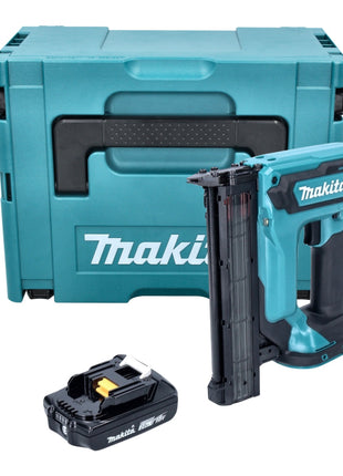 Clavadora con cabezal de batería Makita DFN 350 A1J 18 V 15 - 35 mm + 1x batería 2,0 Ah + Makpac - sin cargador