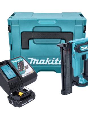 Makita DFN 350 RA1J Akku Stauchkopfnagler 18 V 15 - 35 mm + 1x Akku 2,0 Ah + Ladegerät + Makpac