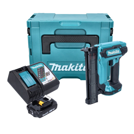 Makita DFN 350 RA1J Akku Stauchkopfnagler 18 V 15 - 35 mm + 1x Akku 2,0 Ah + Ladegerät + Makpac