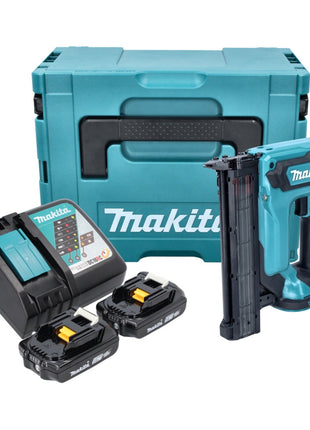 Makita DFN 350 RAJ cloueuse à tête d'emballage sur batterie 18 V 15 - 35 mm + 2x batteries 2,0 Ah + chargeur + Makpac