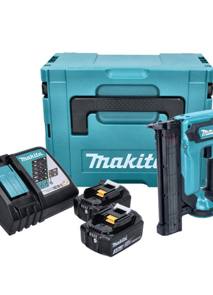 Clavadora con cabezal de batería Makita DFN 350 RFJ 18 V 15 - 35 mm + 2x baterías 3,0 Ah + cargador + Makpac