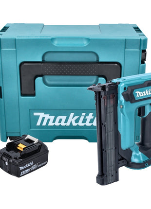 Clavadora con cabezal de batería Makita DFN 350 M1J 18 V 15 - 35 mm + 1x batería 4,0 Ah + Makpac - sin cargador